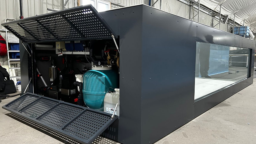 Piscina de polipropileno de 6,5 mx 2,5 m con ventana de 4 m - Imagen 3