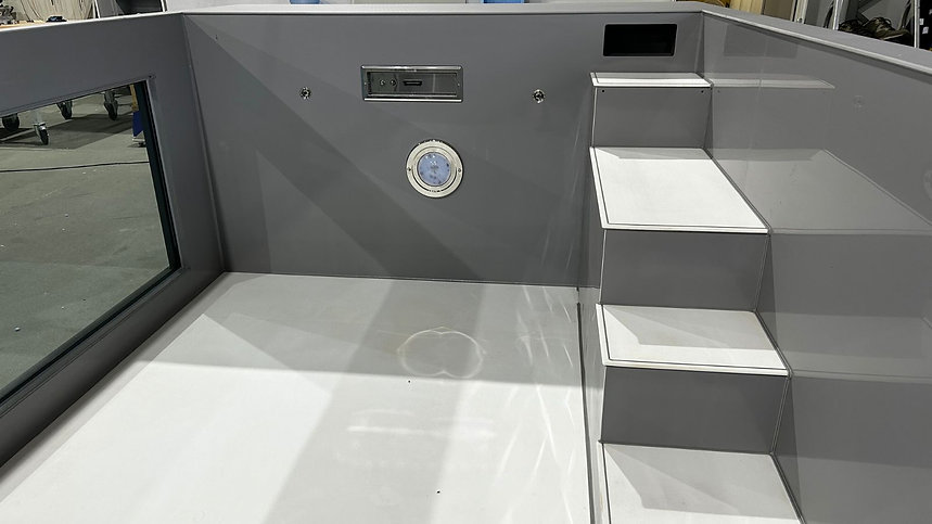 Piscina de polipropileno de 6,5 mx 2,5 m con ventana de 4 m - Imagen 4