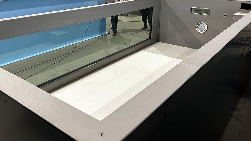 Piscina de polipropileno de 6,5 mx 2,5 m con ventana de 4 m - Imagen 5